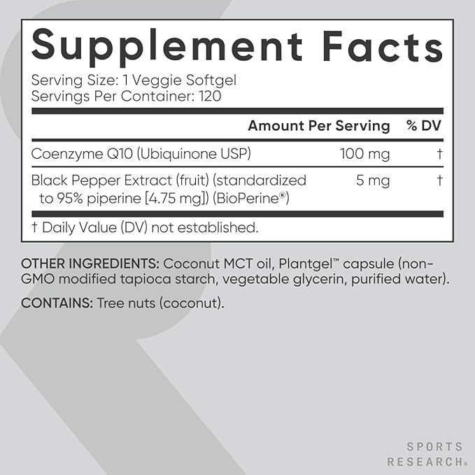 Sports Research CoQ10 (100 mg)