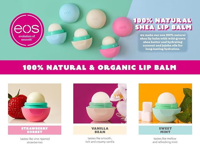 Eos Evolution of Smooth Lip Balm 100% natural orgánico