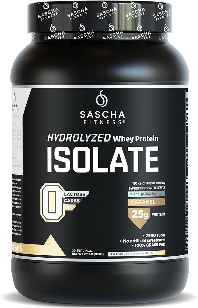 Aislado de proteína de suero hidrolizado Sascha Fitness