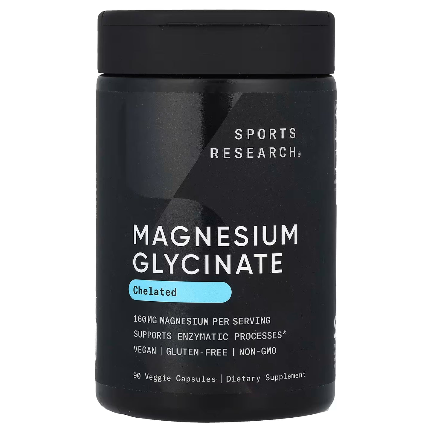Sports Research® Glicinato de magnesio 90 soft gels
