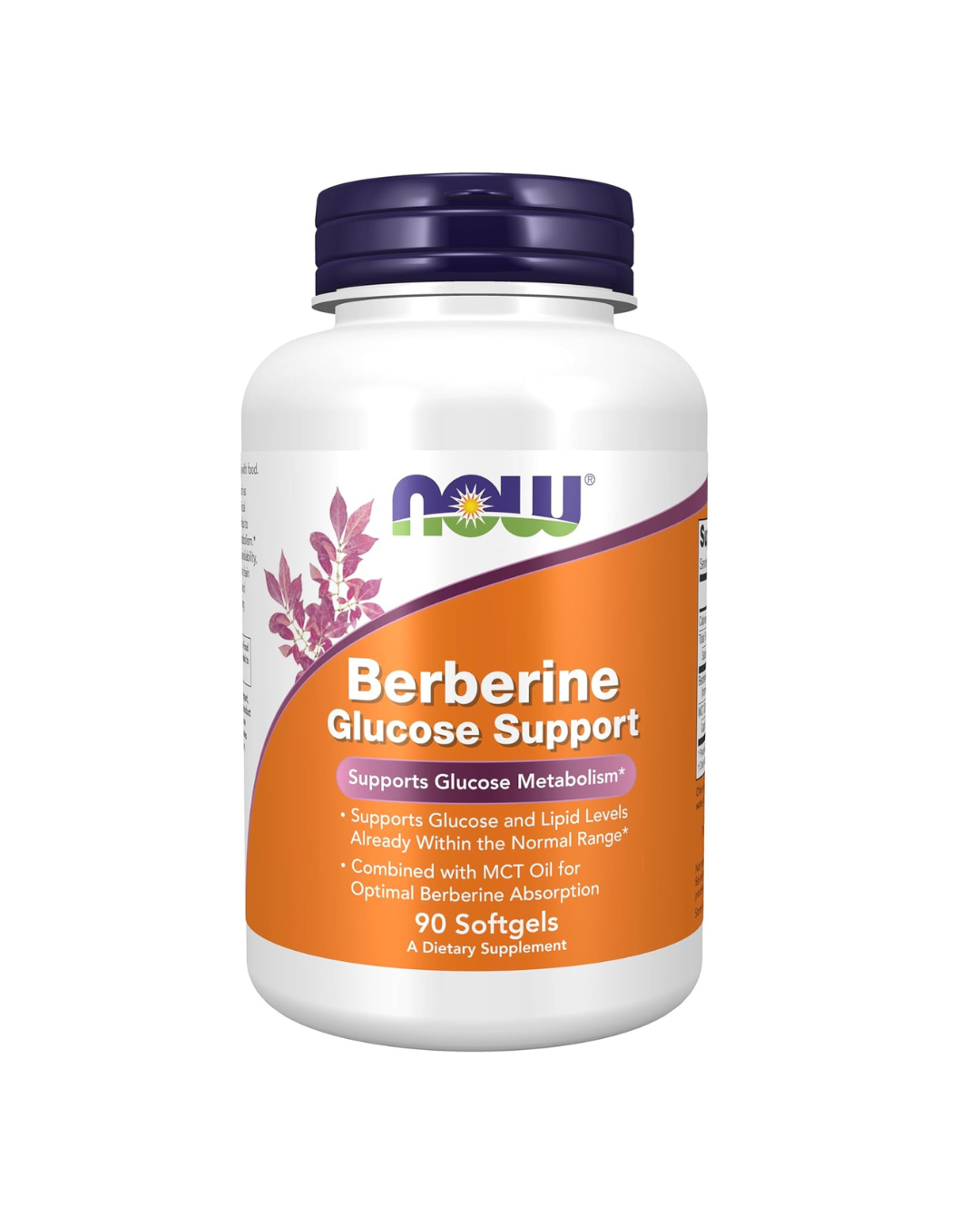 NOW, soporte de glucosa de berberina