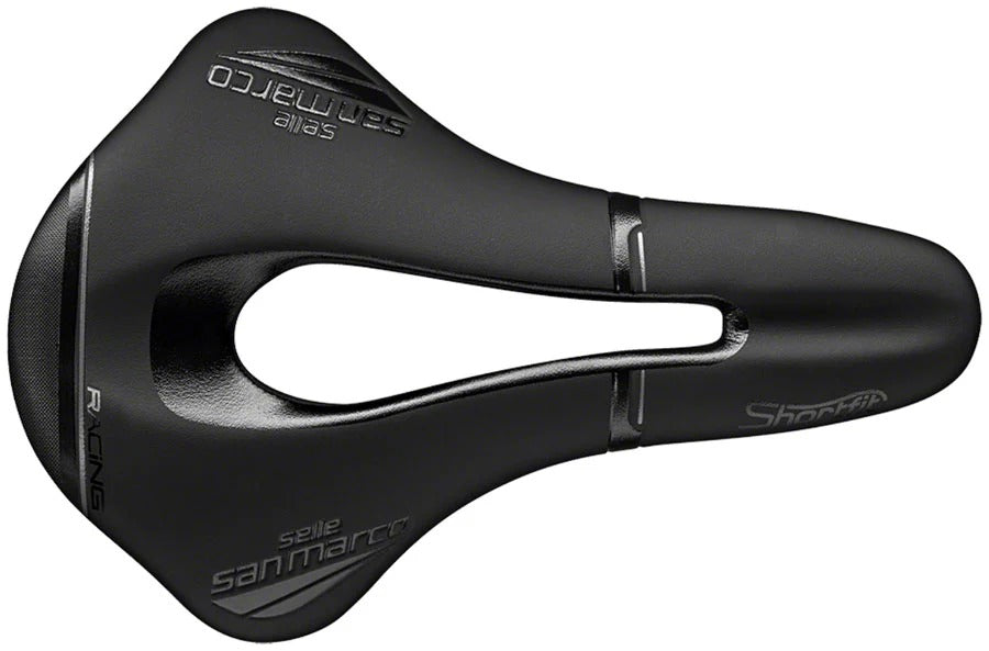 Montura Sillin Selle San Marco Shortfit Open-Fit Racing ancho 144 mm- Rieles de Manganesio, 180 gr
