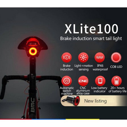 Luz Trasera XLITE100 SMART, carga USB