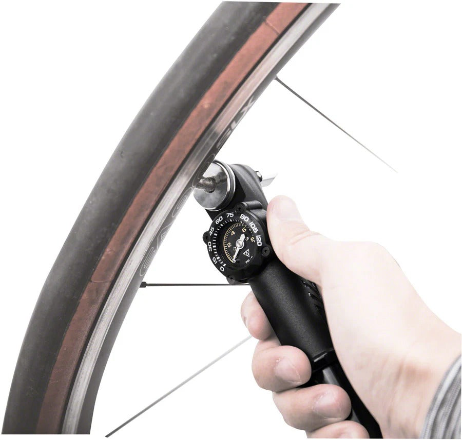 Mini Bomba Topeak Road DA G con manometro- 120psi, para Valvula Presta