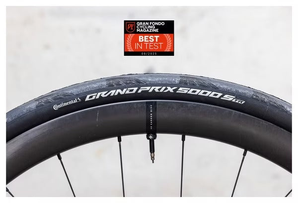 Llanta Continental Grand Prix 5000 S TR - 700 x 30, Tubeless, Folding, BlackChili, Vectran Breaker, LazerGrip, ACT
