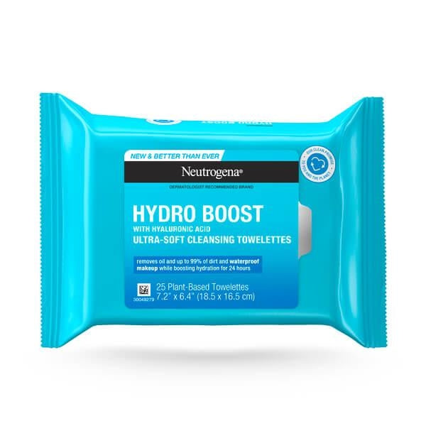 Neutrogena - HydroBoost toallitas limpiadoras faciales