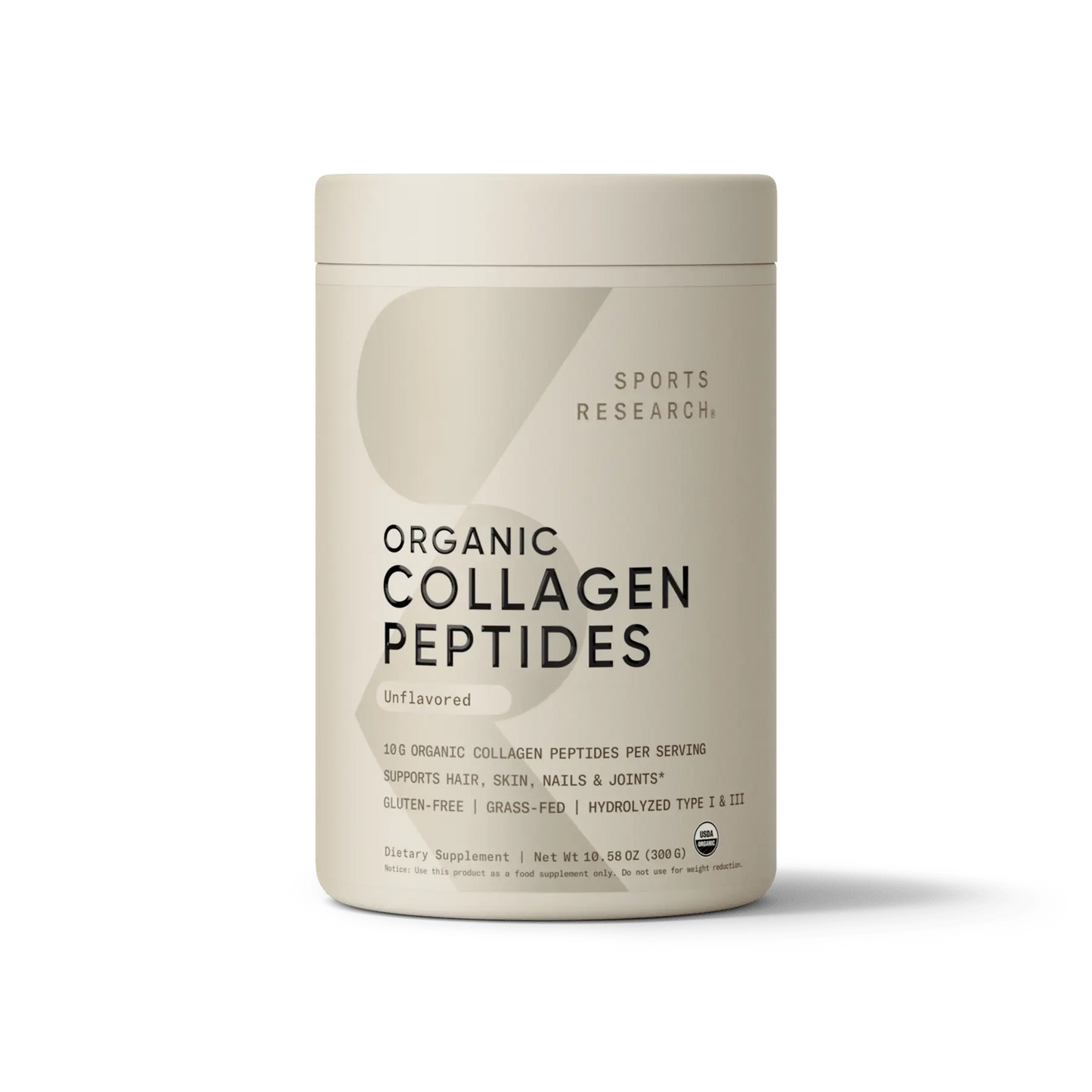 Sports Research - Polvo de proteína de colágeno hidrolizado