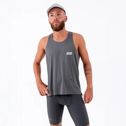 Camisa Running Sin Manga Hombre