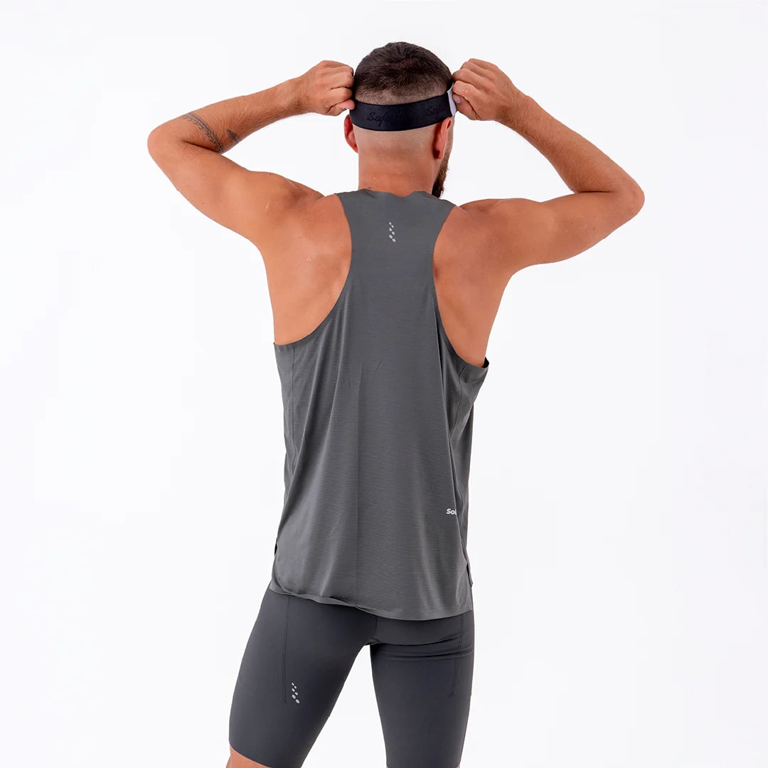 Camisa Running Sin Manga Hombre