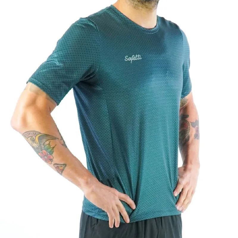 Camisa Running Con Manga Hombre