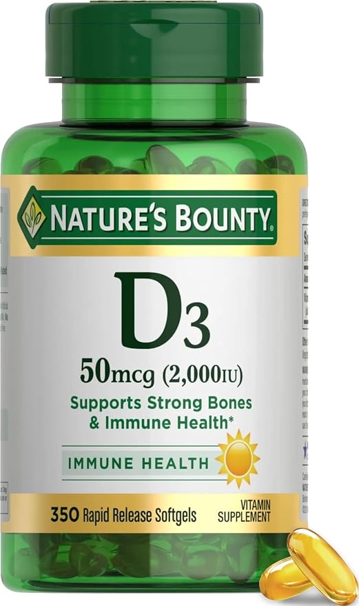 Nature's Bounty Vitamina D3 - 350 cápsulas blandas
