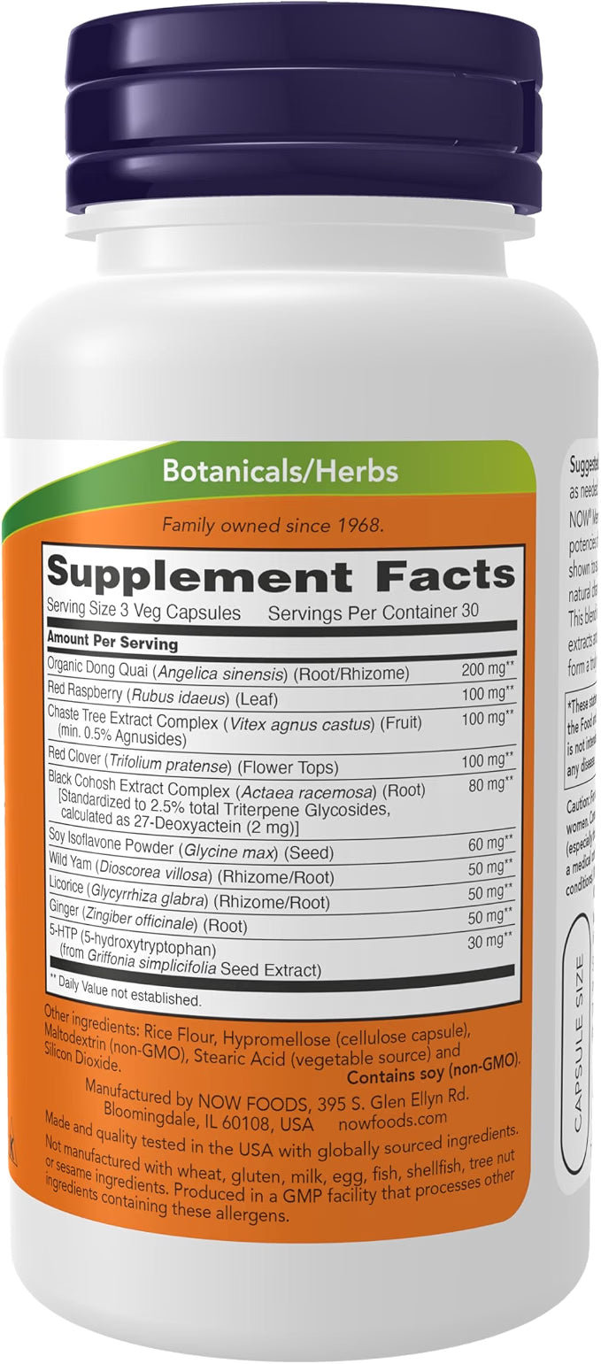 NOW Apoyo a la menopausia -90 cápsulas vegetales