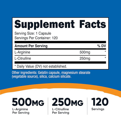Nutricost L-Arginina L-Citrulina