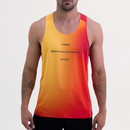 Camisa Running Sin Manga Hombre
