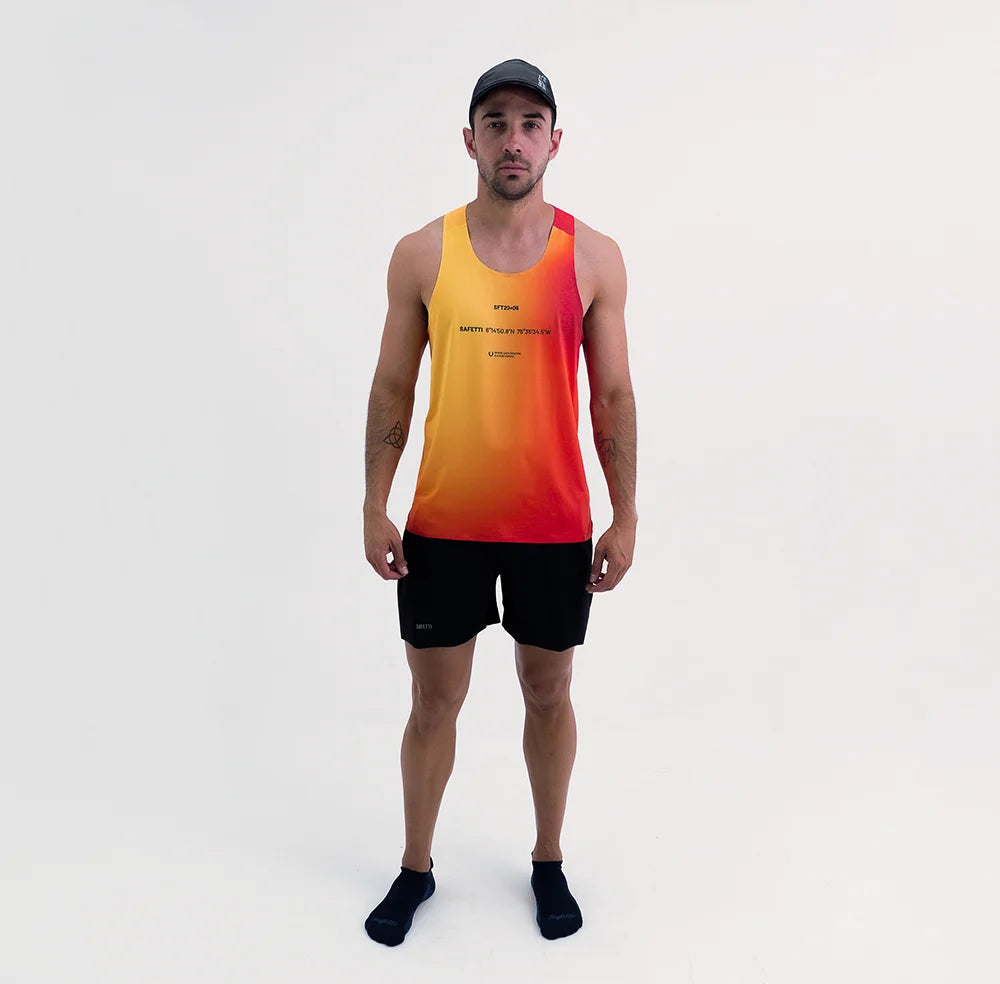 Camisa Running Sin Manga Hombre