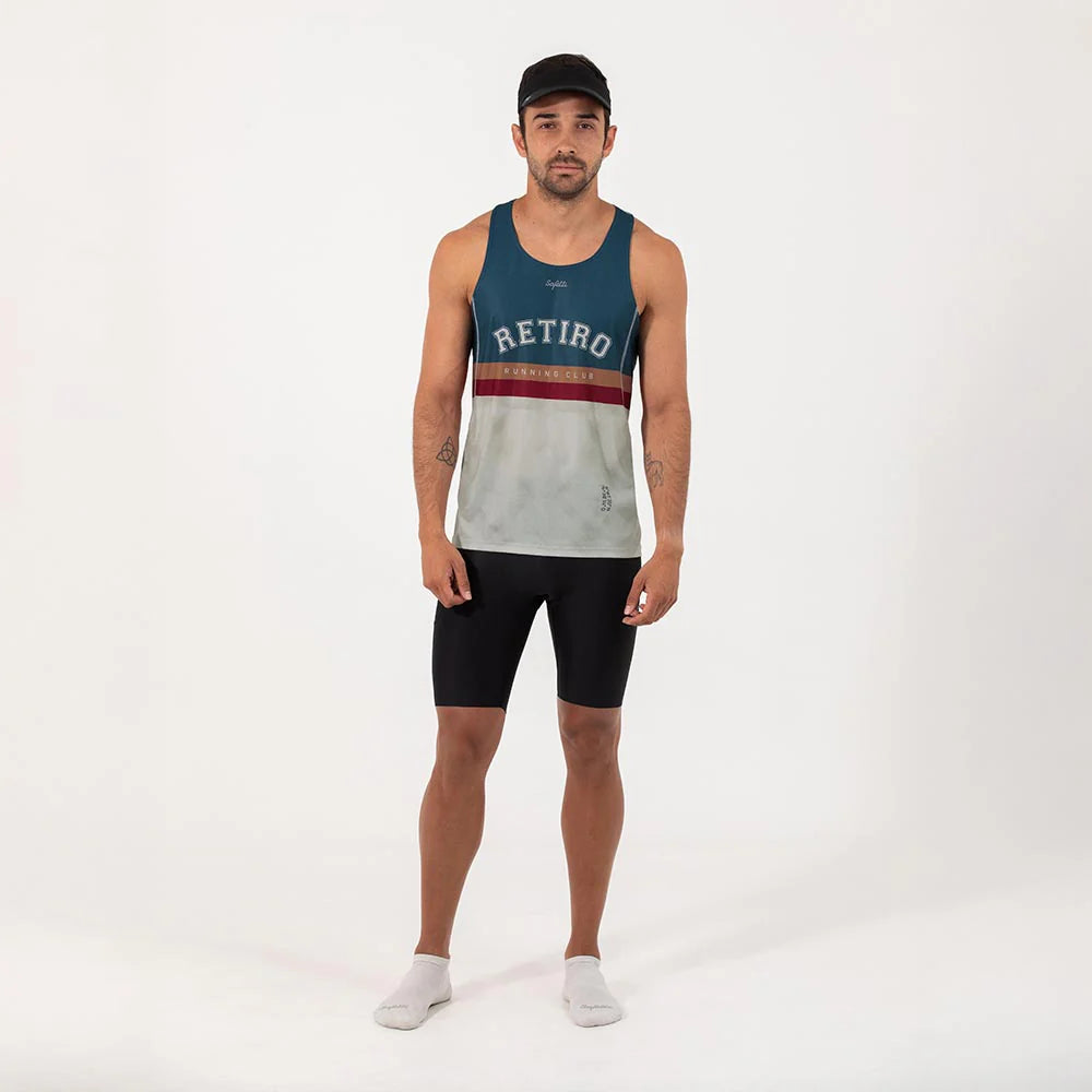 Camisa Running Sin Manga Hombre