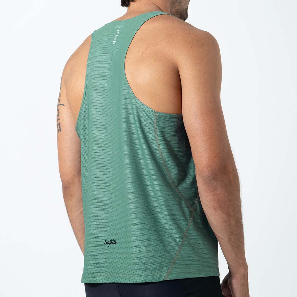 Camisa Running Sin Manga Hombre