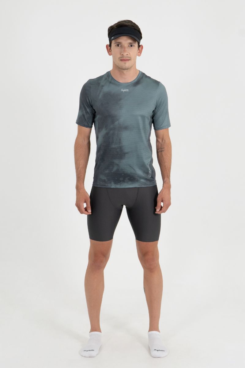 Camisa Running Con Manga Hombre