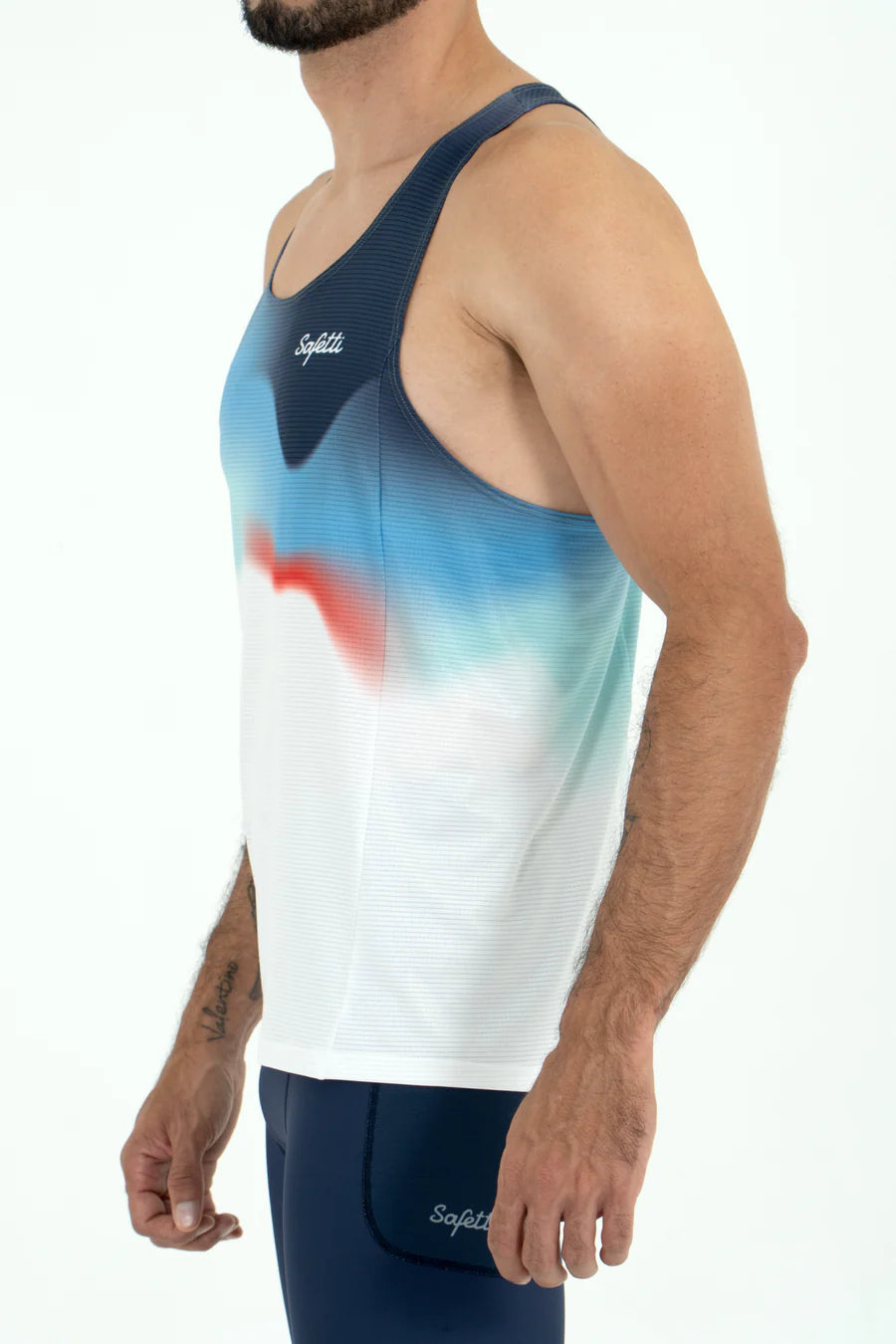 Camisa Running Sin Manga Hombre