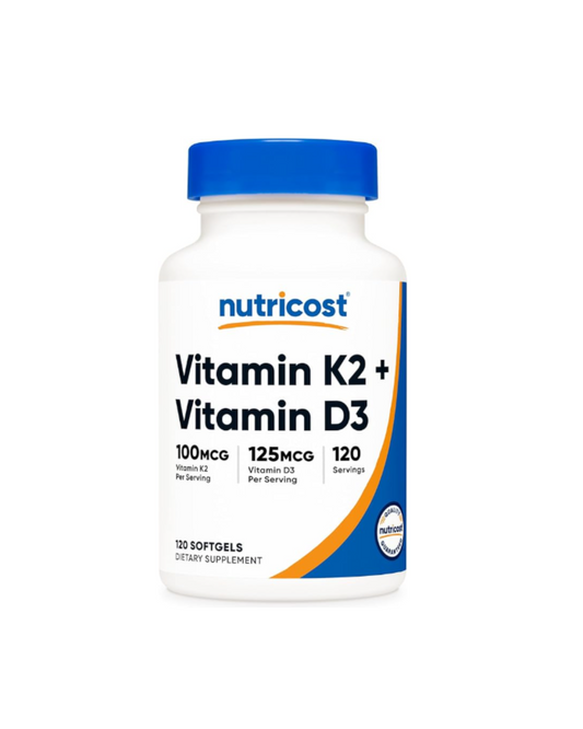 Nutricost Vitamina K2 + Vitamina D3