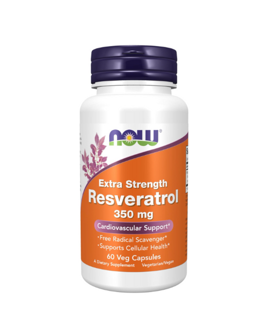 NOW Foods Suplementos, Resveratrol Extra Fuerza 350mg