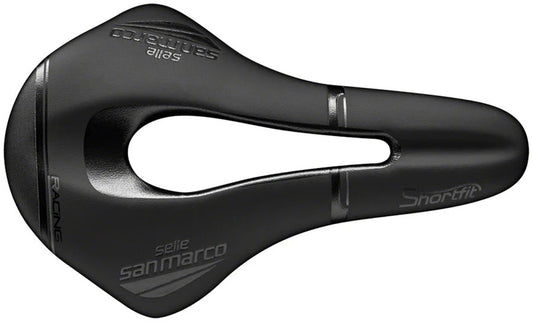 Sillin Selle San Marco Shortfit Open-Fit Racing  - rieles de manganesio, Ancho 134 mm.