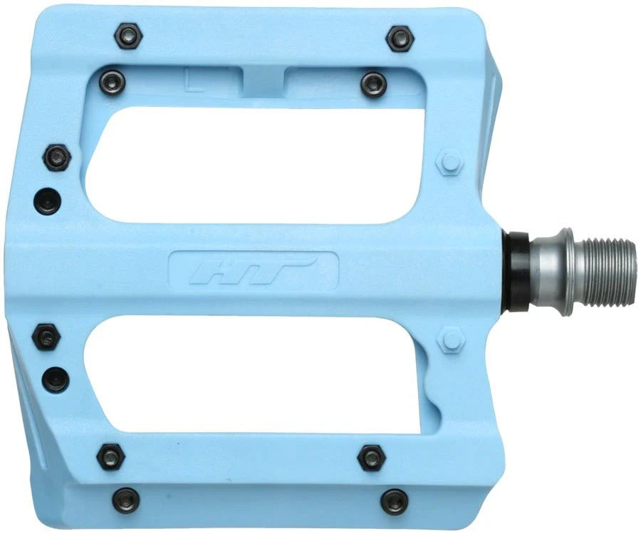 Pedales de plataforma HT Components PA12A, Sky Blue