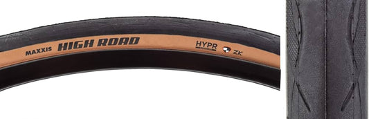 PROMOCION Llantas de ruta Maxxis High Road - 700 x 25, Clincher, Folding, Black/Tan, HYPR, ZK