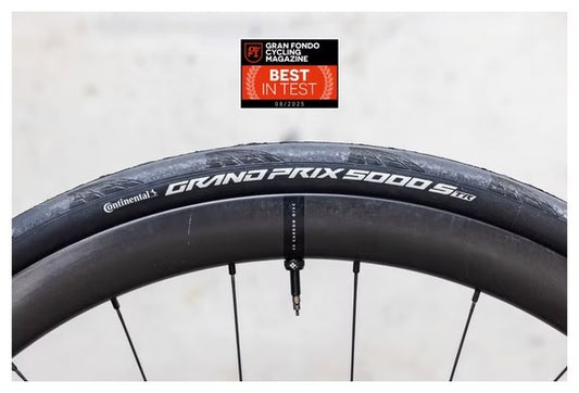 Llanta Continental Grand Prix 5000 S TR - 700 x 30, Tubeless, Folding, BlackChili, Vectran Breaker, LazerGrip, ACT