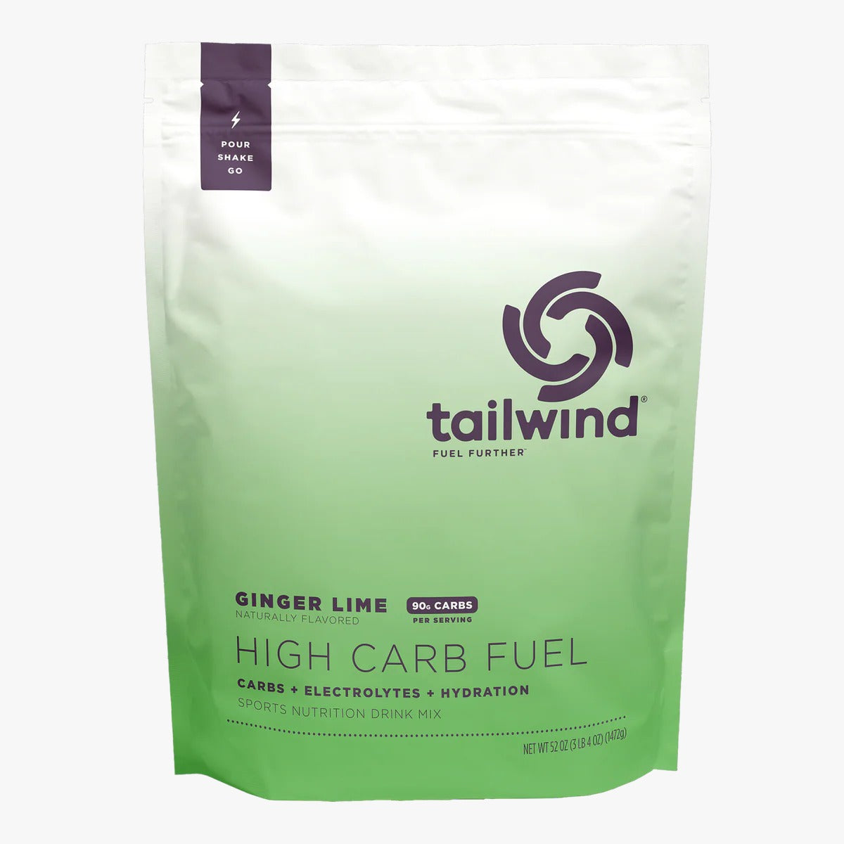 Drinkmix Tailwind Nutrition High Carb Fuel Ginger Lime - Bolsa de 16 Servicios