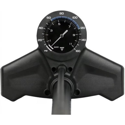 Bomba de piso Topeak Joeblow Roadie Ex  - 160 Psi /11 Bar, Smarthead, Black/Blue