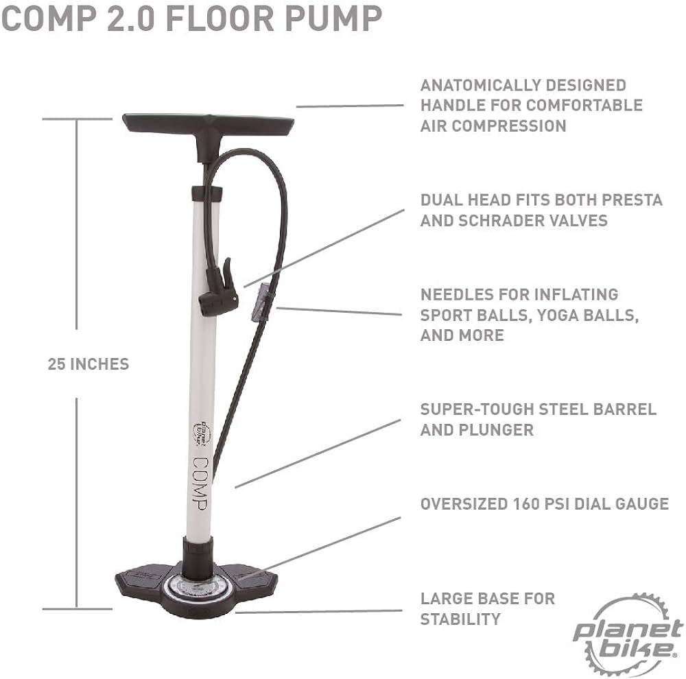 Bomba de piso Planet Bike Comp 2.0