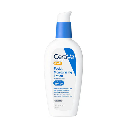 CeraVe AM Loción hidratante facial con SPF 30