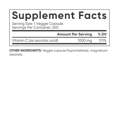 Sports Research Suplemento de vitamina C